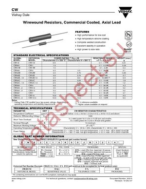 CW00118R00JE12 datasheet  